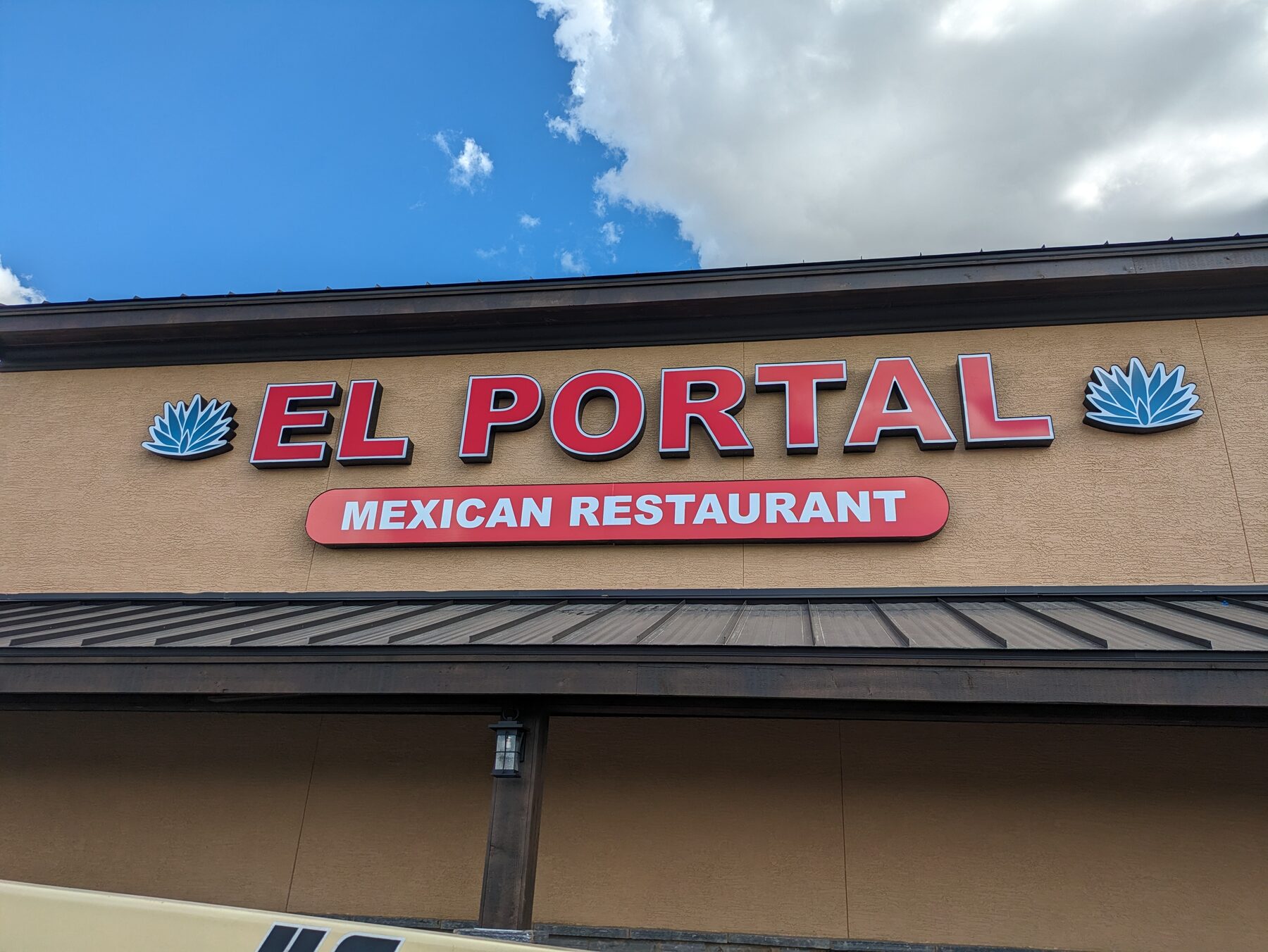 El Portal Mexican Restaurant — Illuminated Storefront Sign