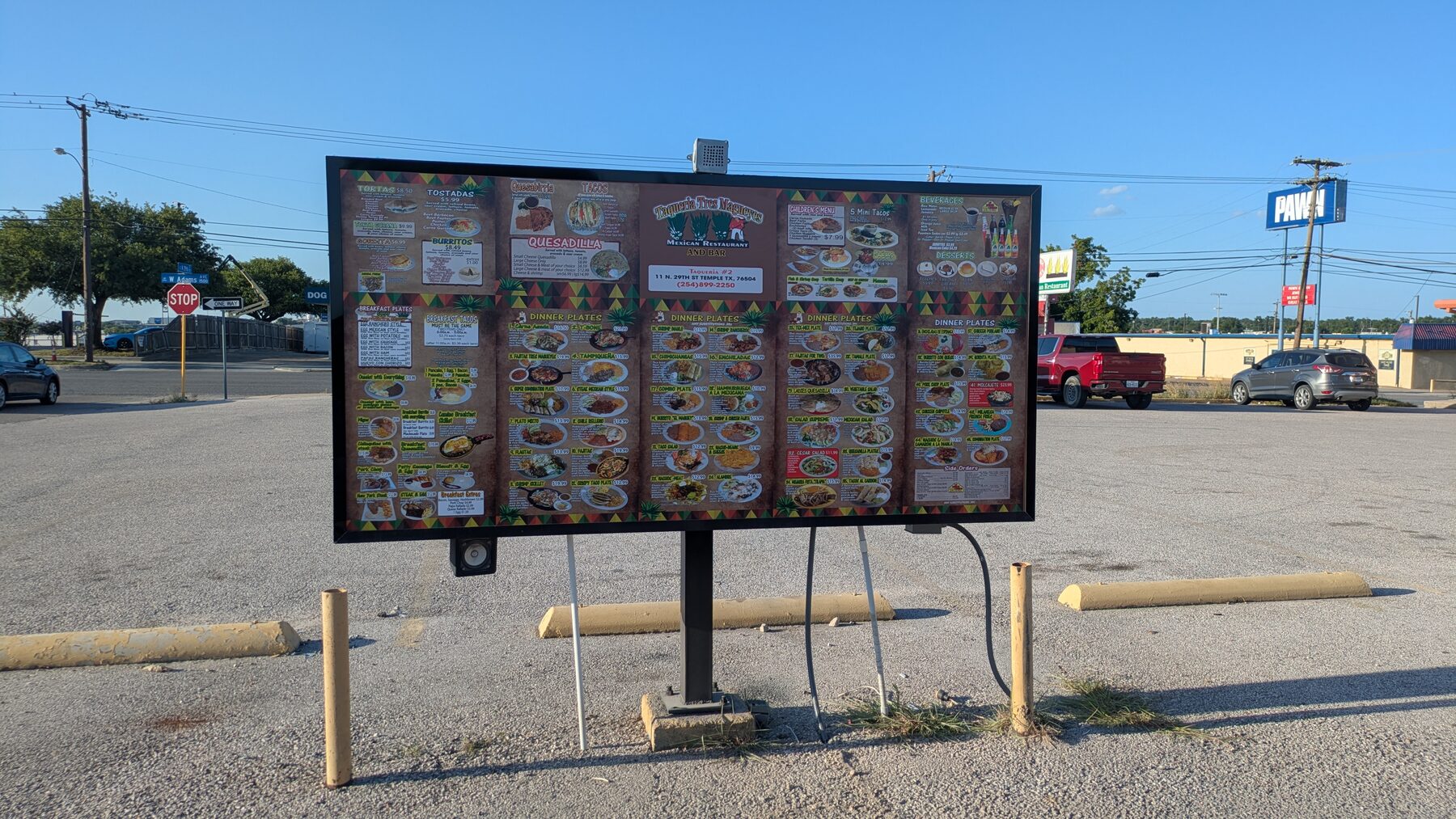Taquería Tres Magueyes — Drive-Thru Menu Board Replacement