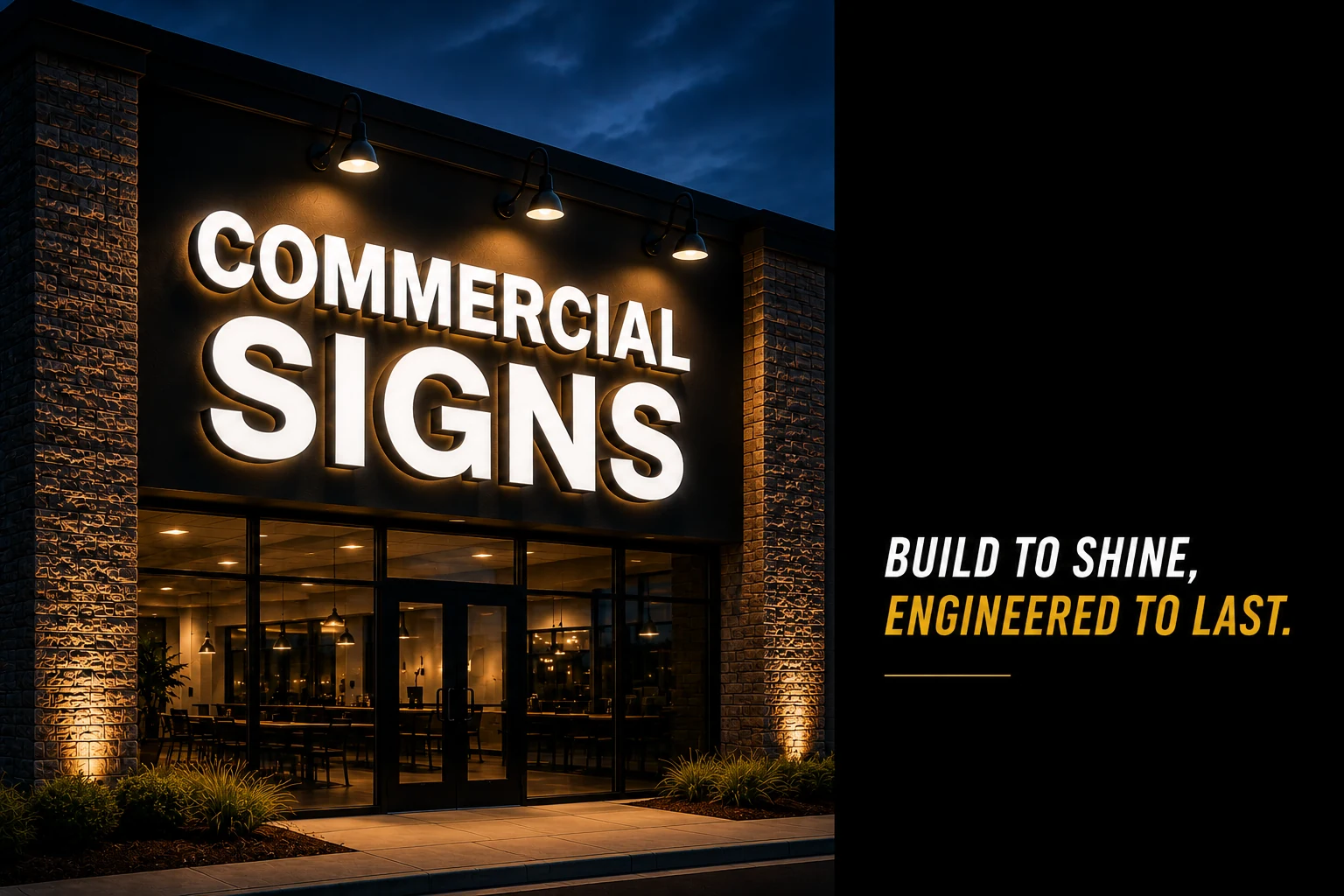 Commercial signs, sign faces and LED retrofits